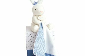 Revu sur Doudou et Compagnie Peluche Lapin de 10cm Bleu/Blanc – Un Doux Matelot Parfait!