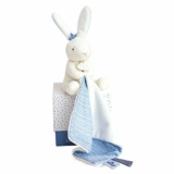 Revu sur Doudou et Compagnie Peluche Lapin de 10cm Bleu/Blanc – Un Doux Matelot Parfait!